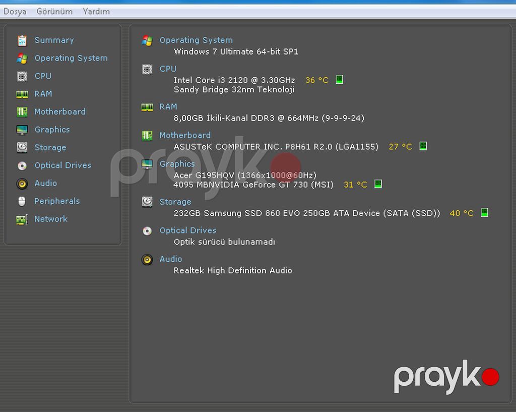 Masausdu komputer i3 2120 8 gb ram 16gm qeder artrmag olur ana kart — Masaüstü kompüterlər, Bakı (4)