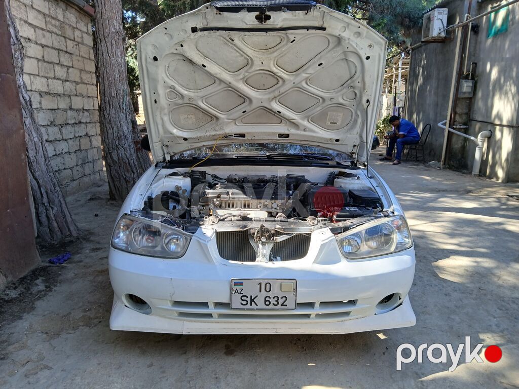 Hyundai Elantra sedan 2003 – avtomatik sürətlər qutusu 4 təzə təkər — Avtomobillər, Digah (2)