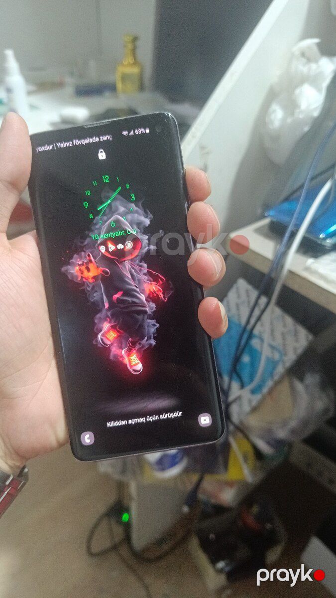 Samsung Galaxy S10 Prism Black 128GB/8GB — Smartfonlar, Bakı (2)