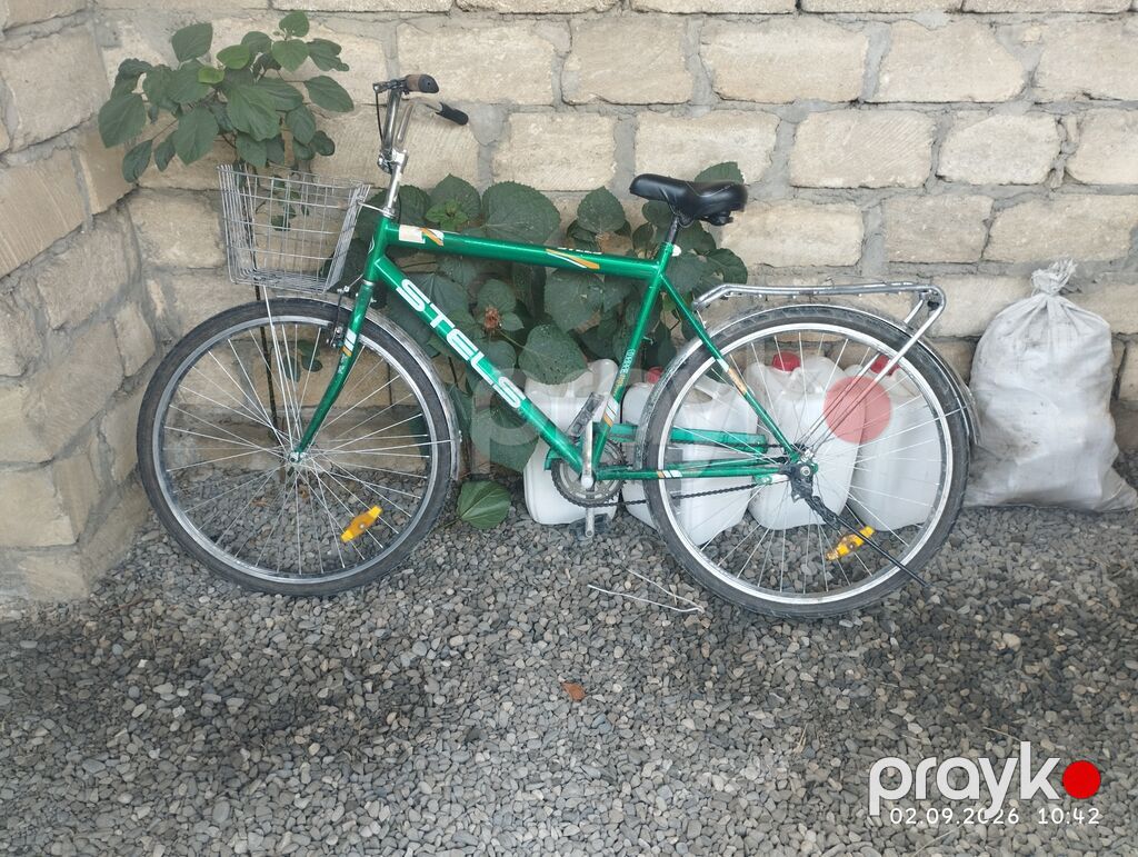 Stels şəhər velosipedi - Rəng: yaşıl - Çərçivə: klassik polad — Yol velosipedləri, Xaçmaz (2)