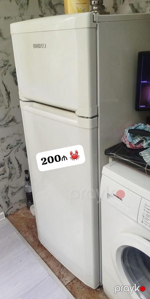 İşlənmiş 2 qapılı Beko Soyuducu Satılır, rəng - Ağ — Bakı