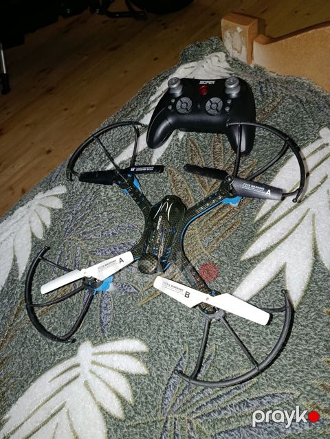 4 rotorlu RC kvadrokopter + pult - Uzaqdan idarəetmə: 2 joystickli — Digah