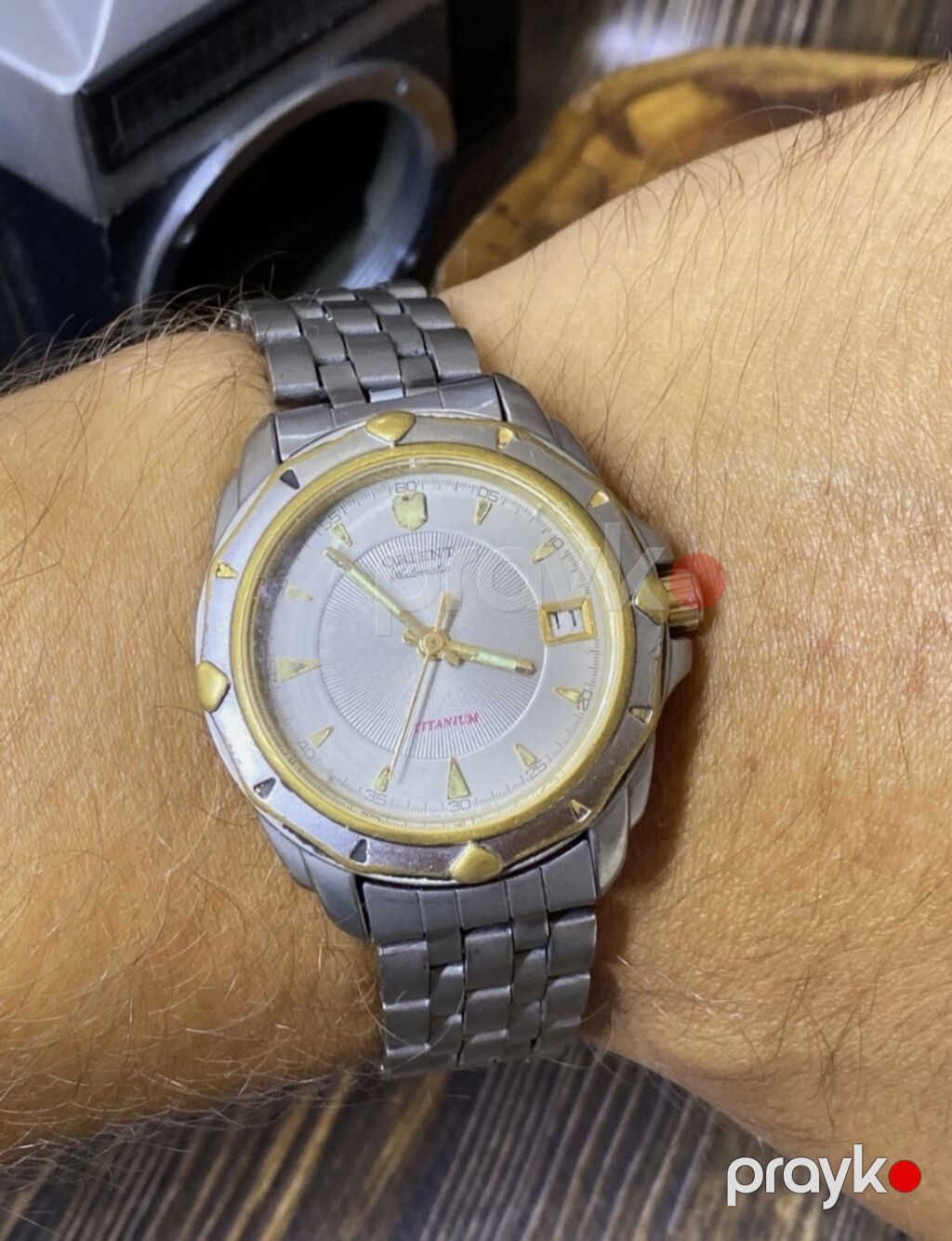 Orient Mechanical Titanium qol saatı - Korpus və qolbaq: titan — Qol saatları, Gəncə (2)