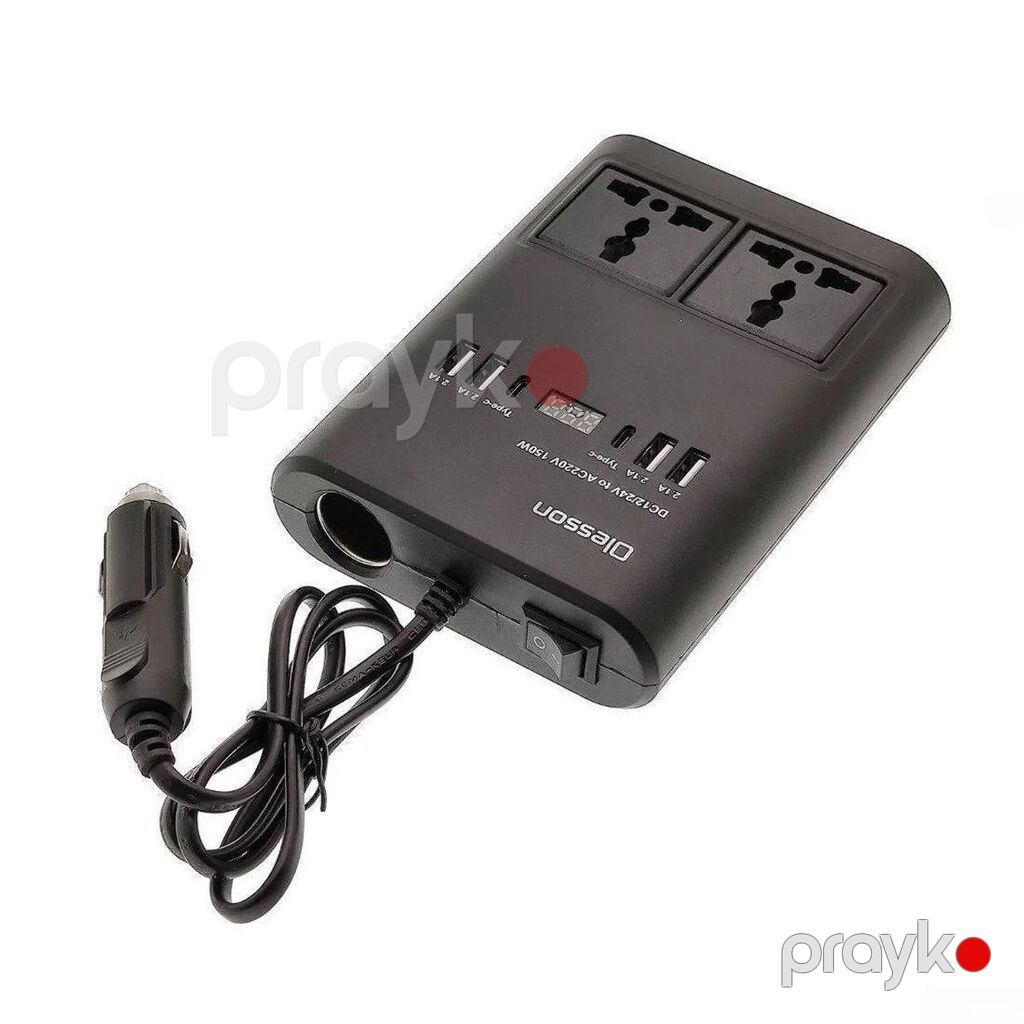 İnverter 12V 150w №.1662 Olsson 150W avtomobil güc çevricisi — Avtomobil aləti, Bakı (4)