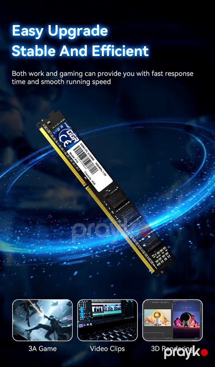 RAM Eaget DDR3 8GB 1600MHz — Kompüterlər və noutbuklar, Bakı (4)