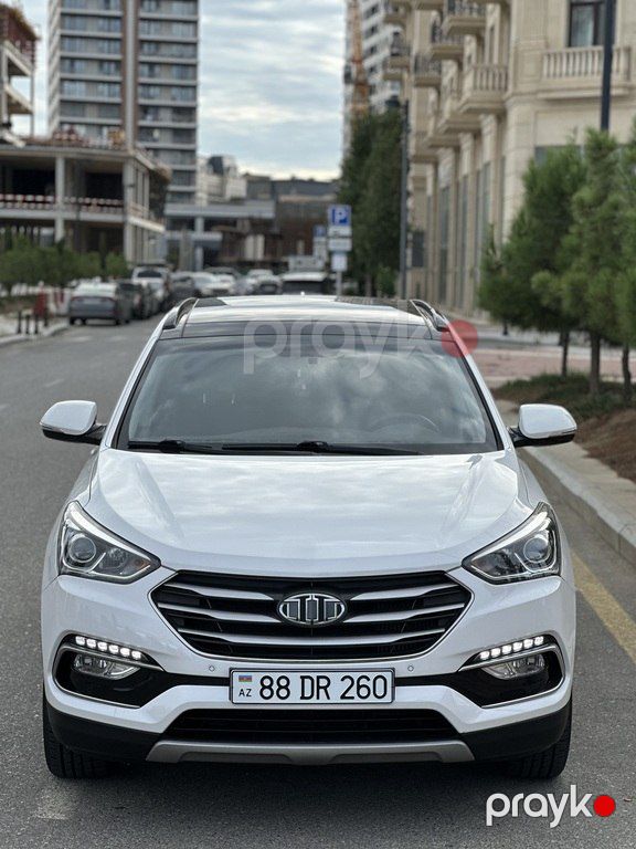 Hyundai Santa Fe, 2.0 L, 2016 il, 110 000 km — Avtomobillər, Bakı (9)