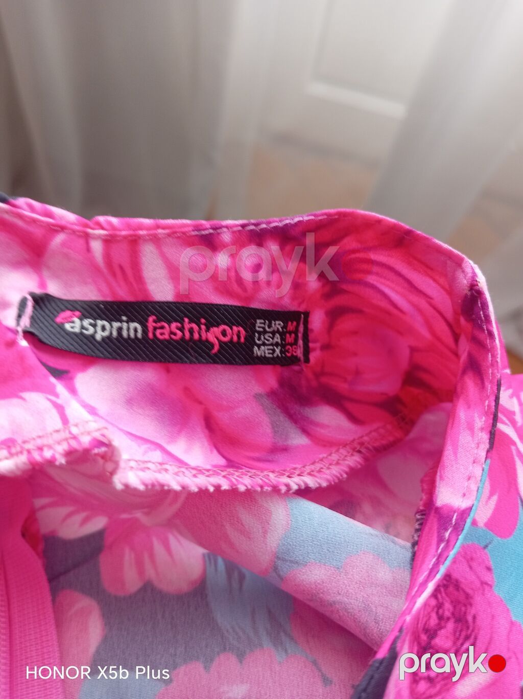 Qadın donu – Asprin Fashion, ölçü M - Parlaq çiçək naxışlı (çəhrayı — Gündəlik paltarlar, Bakı (4)
