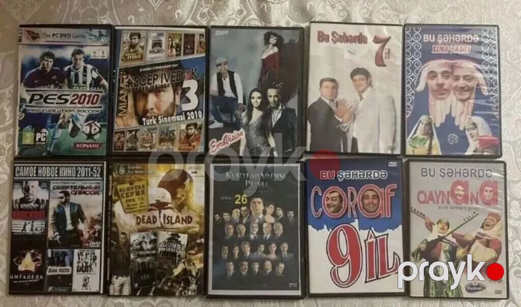DVD diskləri və PC oyunlarının qarışıq kolleksiyası Paketdə müxtəlif — Musiqi və filmləri, Bakı (5)