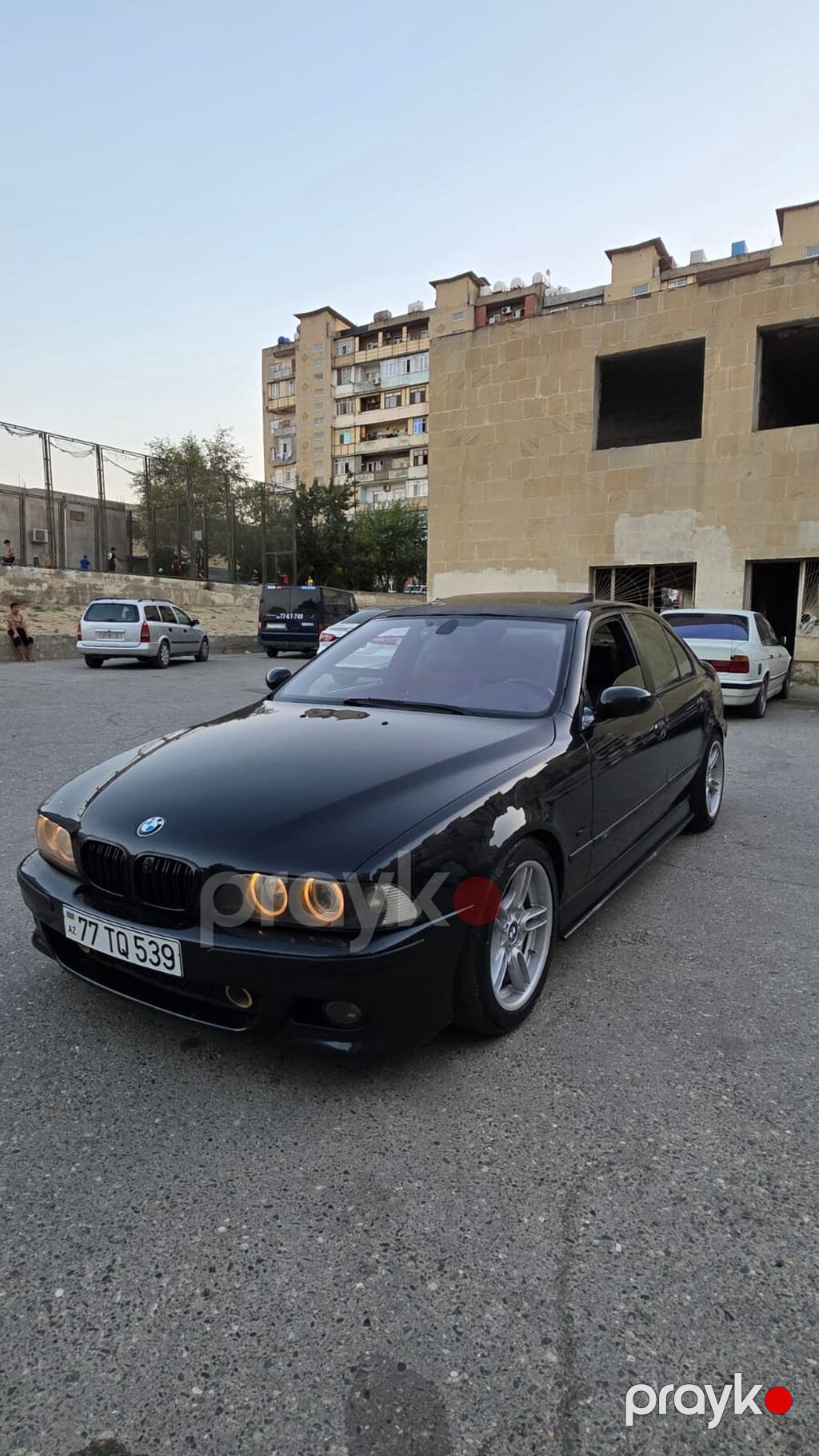 BMW 5 Series E39 sedan – qara rəng, M‑paket üslublu eksteryer — Avtomobillər, Bakı (3)