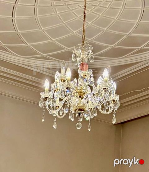Çılçıraq, 8 lampa, Xrustal — Masazır
