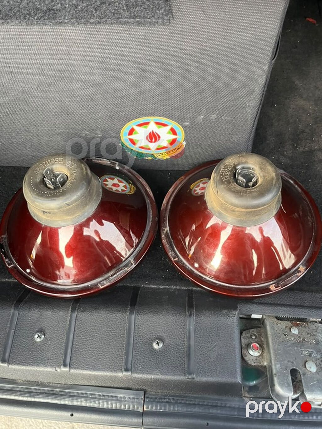 Niva, vaz2106 ücün zavod fara ici sarı lupalı.Təzədi az işlənib — Avtomobil işığı, Bakı (6)