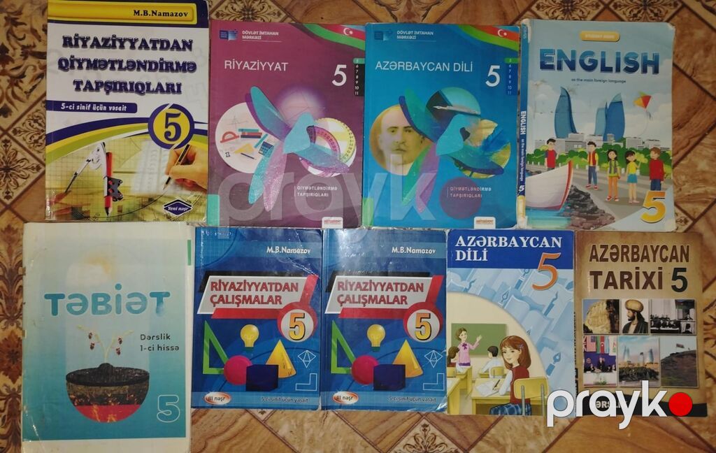 Məktəb və hazırlıq üçün müxtəlif dərslik və vəsaitlər toplusu Paketə — Kitablar, Sumqayıt (7)