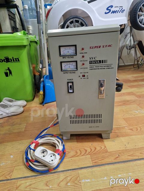 Super Stac SVC 10kVA – tək fazalı, tam avtomatik gərginlik — Bakı