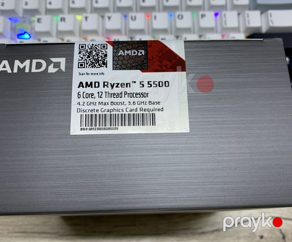Prosessor AMD Ryzen 5 5500, 3-4 GHz, 6 nüvə, Yeni — Prosessor, Bakı (2)