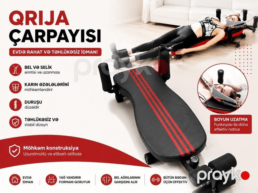 Yırtıq çarpayısı Qrija aparatı – ev şəraitində bədən dartınması və — Digər simulyatorlar, Bakı (2)