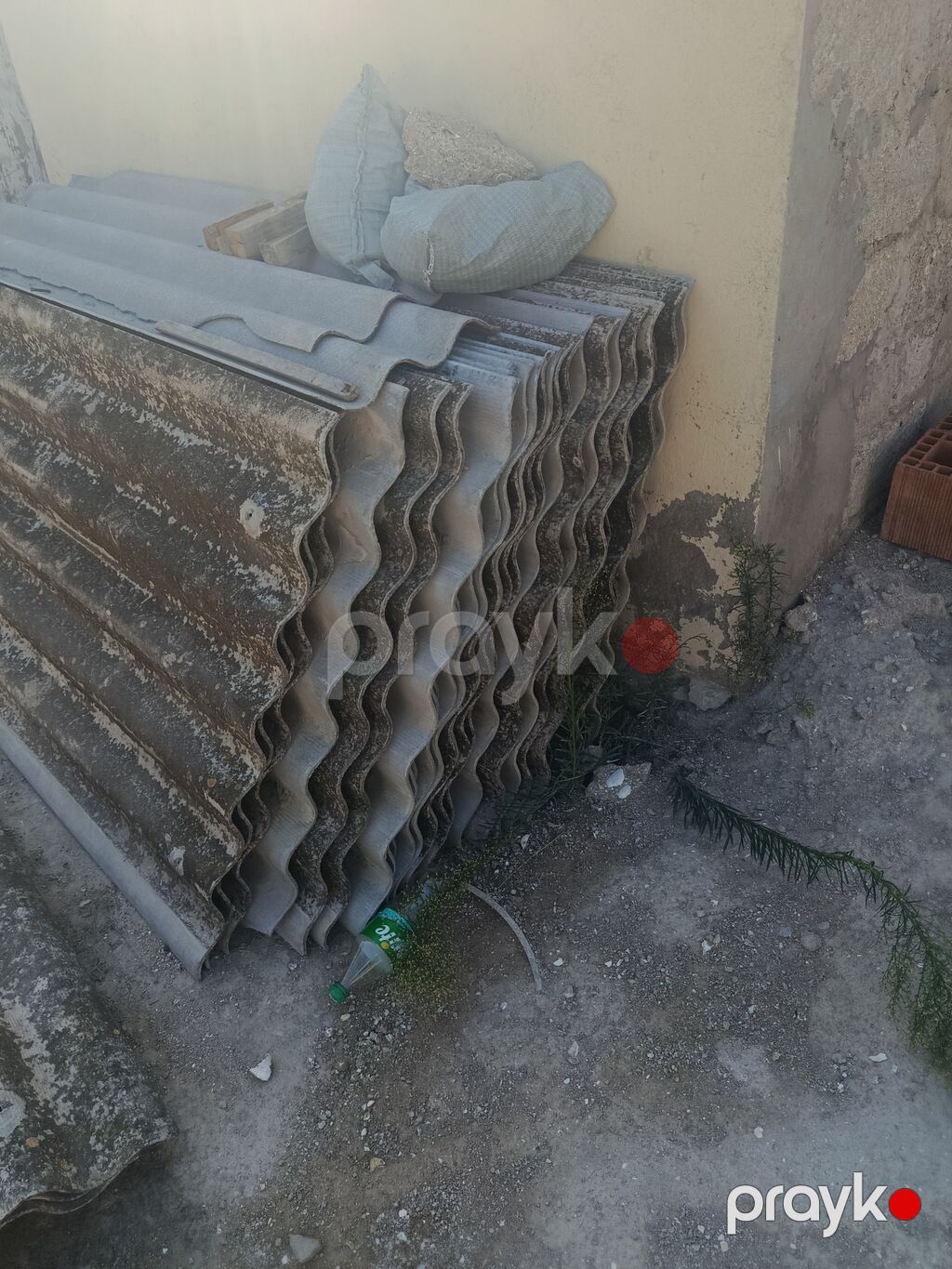 Profil dalğalı şifer vərəqləri - Material: dalğalı şifer (sement — Dam örtükləri, Digah (2)