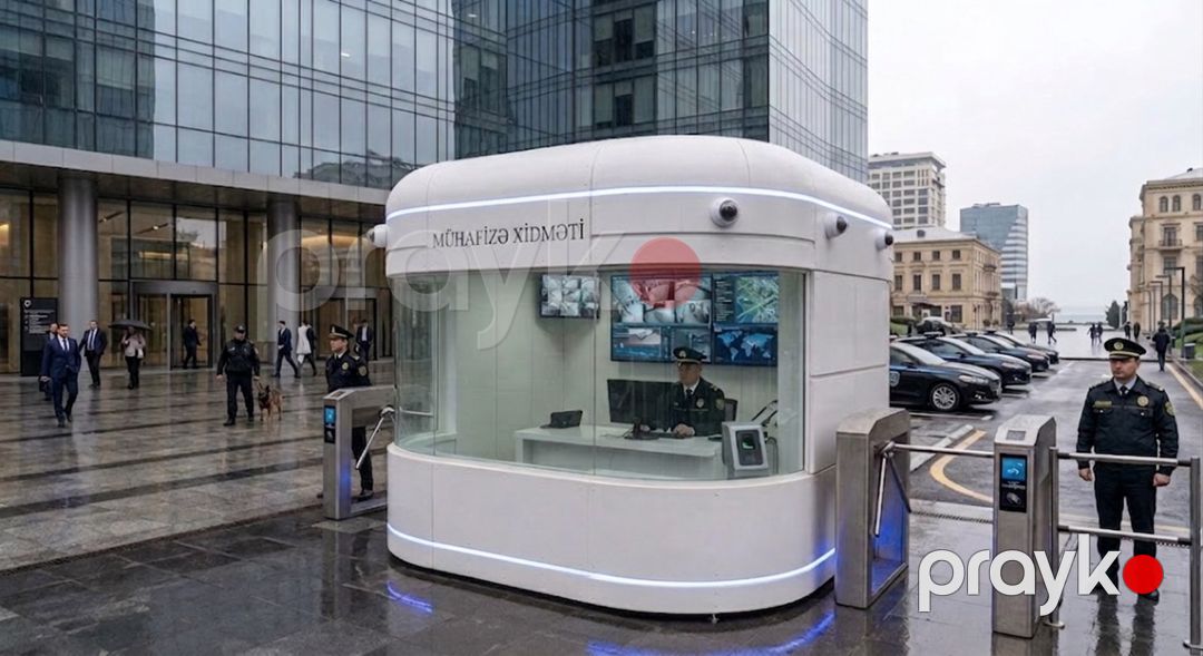 Kapsul tipli mühafizə köşkü 4x3 — Təmir və inşaat, Bakı (2)