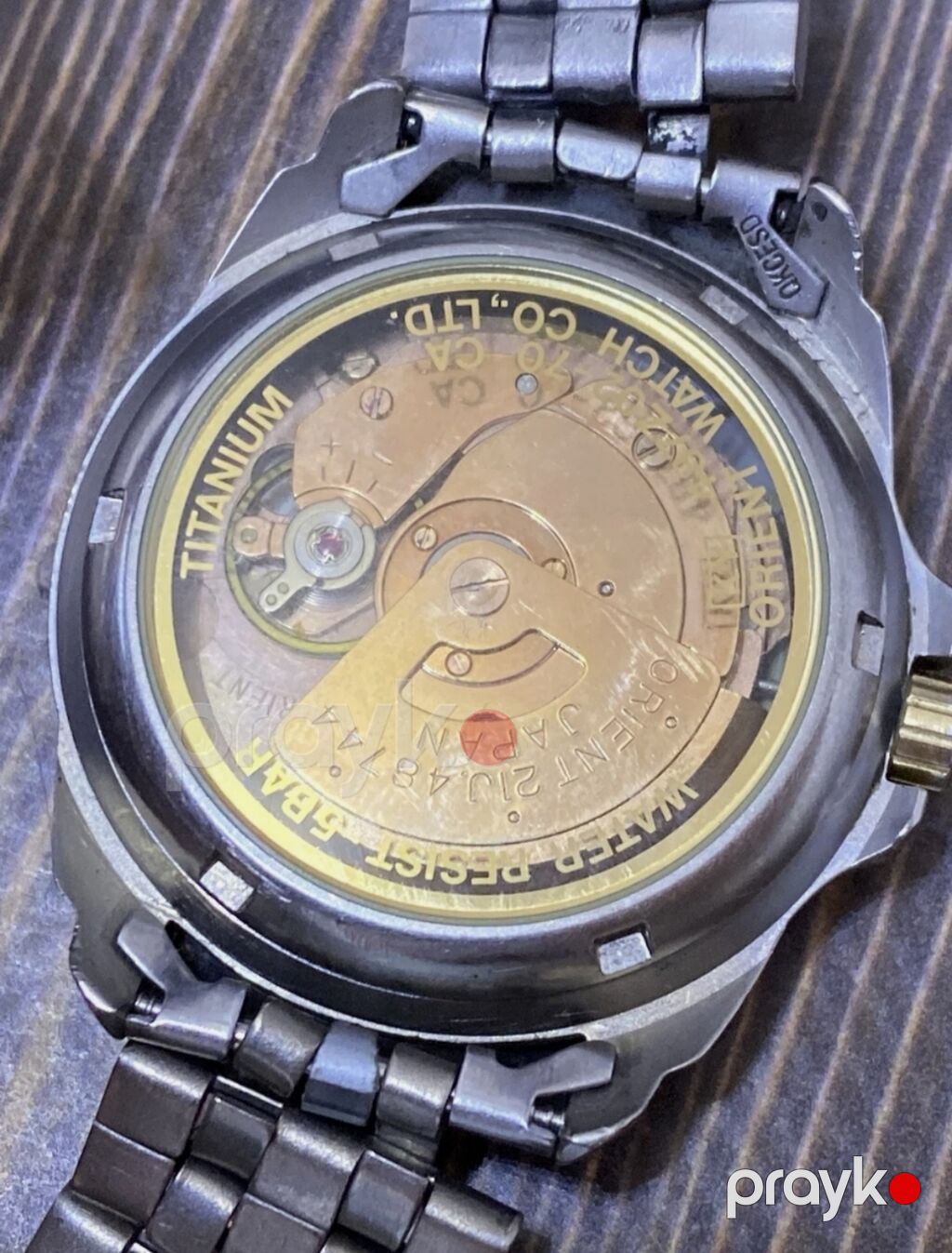Orient Mechanical Titanium qol saatı - Korpus və qolbaq: titan — Qol saatları, Gəncə (6)