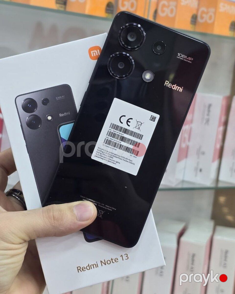 Xiaomi Redmi Note 13 Midnight Black 256GB/12GB — Smartfonlar, Şəki (2)