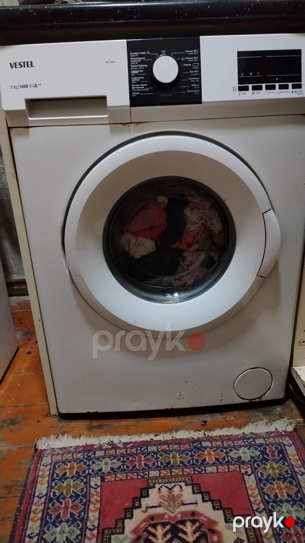 Paltaryuyan maşın Vestel, 7 kq, İşlənmiş, Kredit yoxdur, Ünvandan götürmə — Çamaşır maşınları, Bakı (4)
