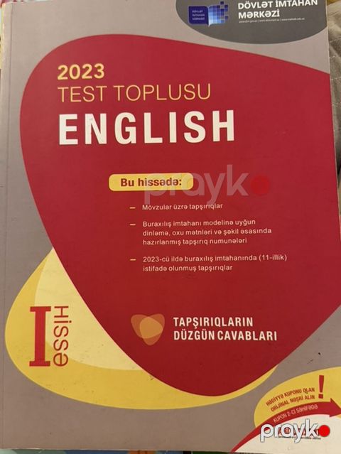 Məhsul: 2023 “Test Toplusu – English” (DİM), I və II hissə — Bakı