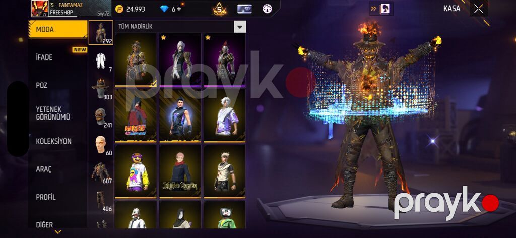 Məhsul: Free Fire (Garena) oyunu üçün dolu oyun hesabı – “Fantamaz” — Şəxsi əşyalar, Bakı (4)