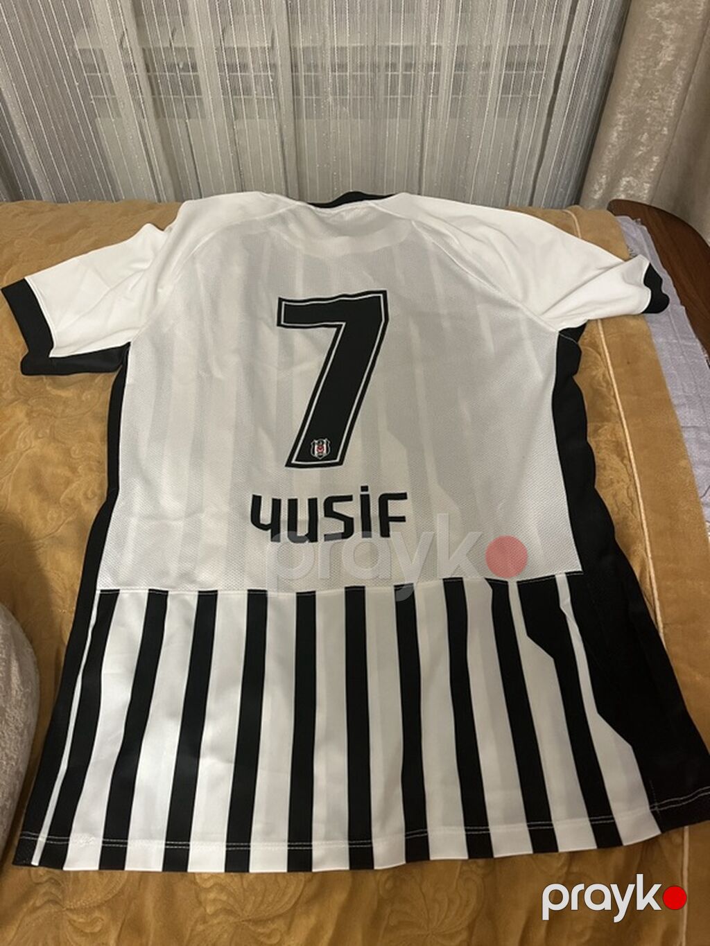 Məhsul: Beşiktaş JK futbol forması - Rəng və dizayn: Qara–ağ şaquli — Futbolka və polo, Bakı (2)