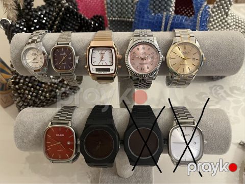 Hərəsinin qiyməti 15AZN Ylnız yuxarıdaki qızılı-ağ olan Casio 20AZN — Bakı