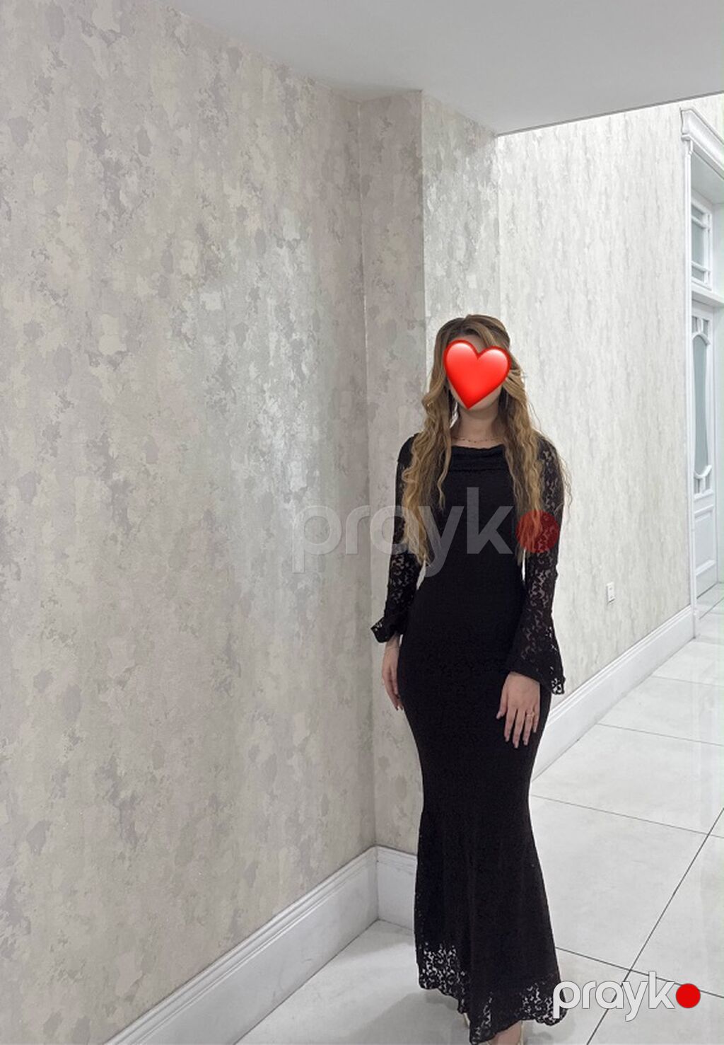 Qehveyi krujeva gecə paltarı - Rəng:qehveyi - Model: bədənə oturan — Axşam paltarları, Bakı (2)