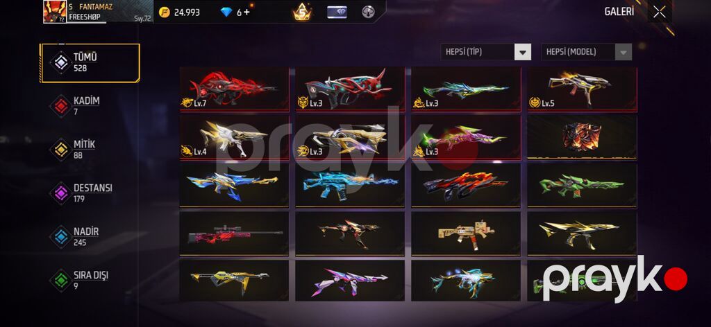 Məhsul: Free Fire (Garena) oyunu üçün dolu oyun hesabı – “Fantamaz” — Şəxsi əşyalar, Bakı (2)
