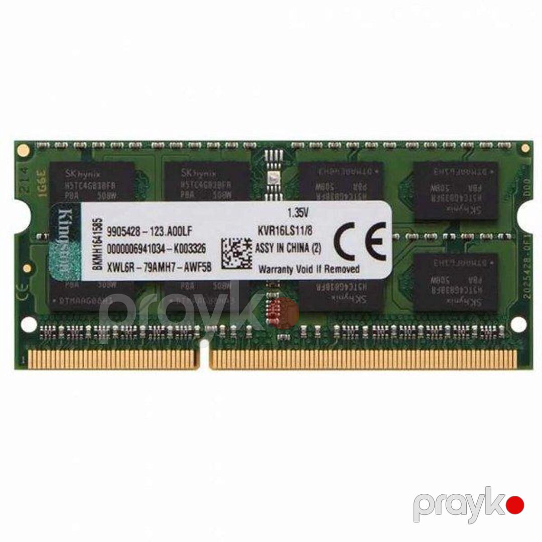 Ram Kingston DDR3L 8GB 1600Mhz So-Dimm — Kompüterlər və noutbuklar, Bakı (2)