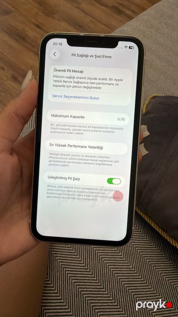 Apple iPhone 11 White 128GB/4GB — Smartfonlar, Gəncə (4)