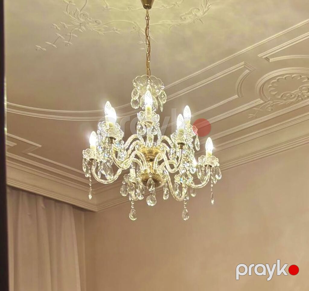 Çılçıraq, 8 lampa, Xrustal — Tavan is?qlar? v? cilc?raqlar, Masazır (2)