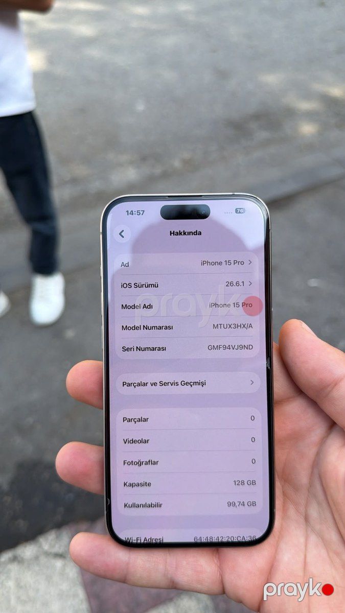 Apple iPhone 15 Pro Natural Titanium 128GB/8GB — Smartfonlar, Bakı (8)
