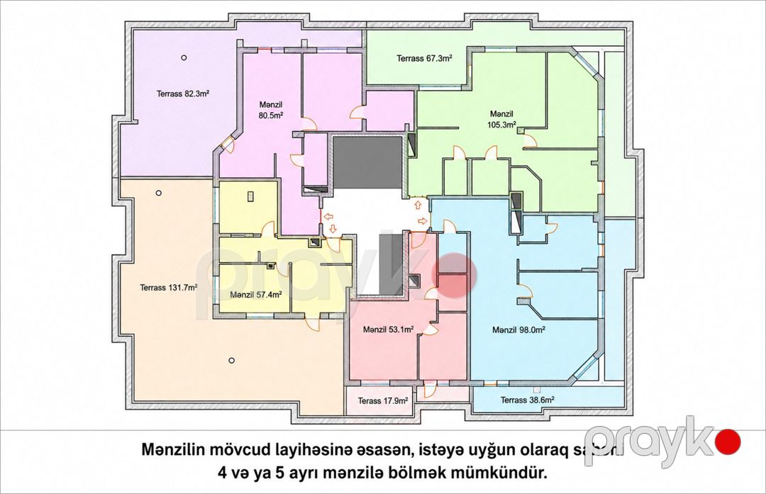 Satılır 8 otaqlı yeni tikili 475 m² — Mənzil, Bakı (8)