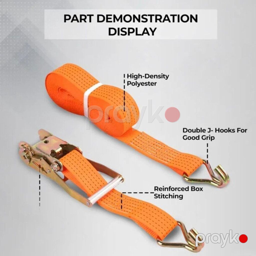 Ratchet Tie Down qayışı Yüklərinizi təhlükəsiz və etibarlı şəkildə — Avtoşoför dəstləri, Bakı (4)