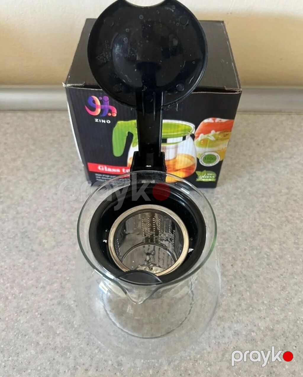 Şüşə çaydan – Zıno Glass Teapot - Həcm: 1100 ml (korpusa həcm — Mangal və aksesuarları, Bakı (3)