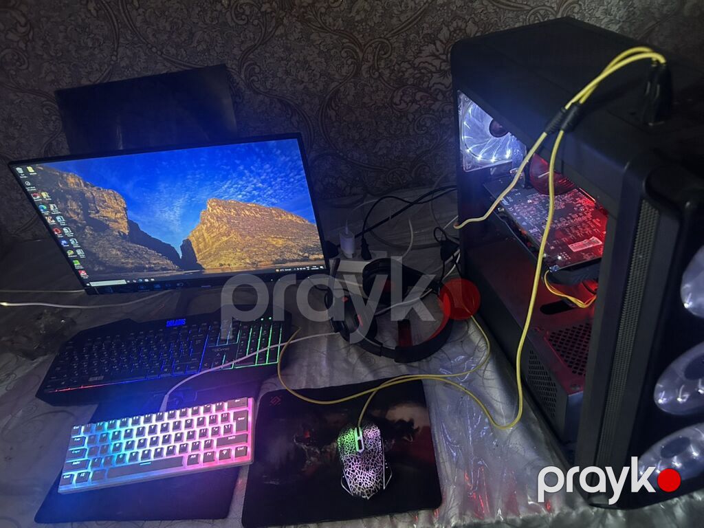 Gaming kompüter dəsti Komponentlər: - Videokart: AMD Radeon RX 580 — Masaüstü kompüterlər, İmişli (2)