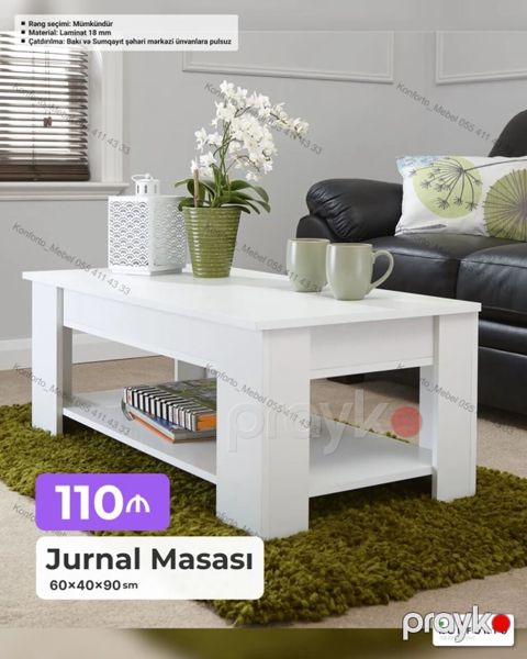 Düz masa, Açılmayan, Təkərsiz, Laminat, Zəmanətsiz — Bakı
