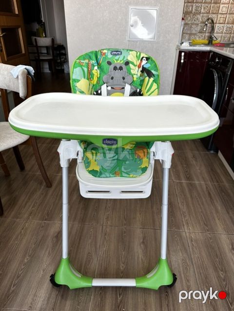 Chicco uşaq yemək stulu - Marka/model: Chicco (şən tropik naxışlı — Bakı