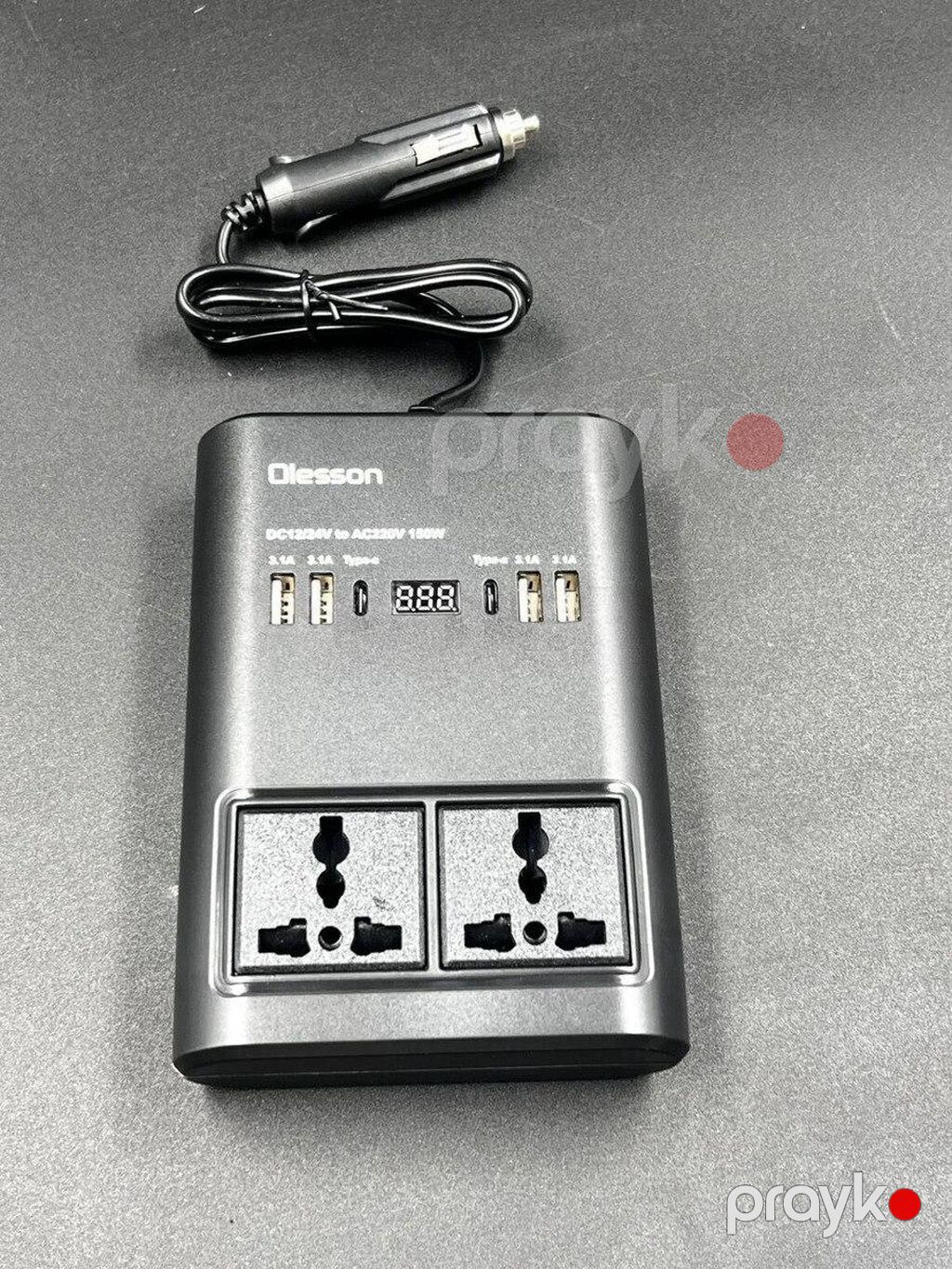 İnverter 12V 150w №.1662 Olsson 150W avtomobil güc çevricisi — Avtomobil aləti, Bakı (2)
