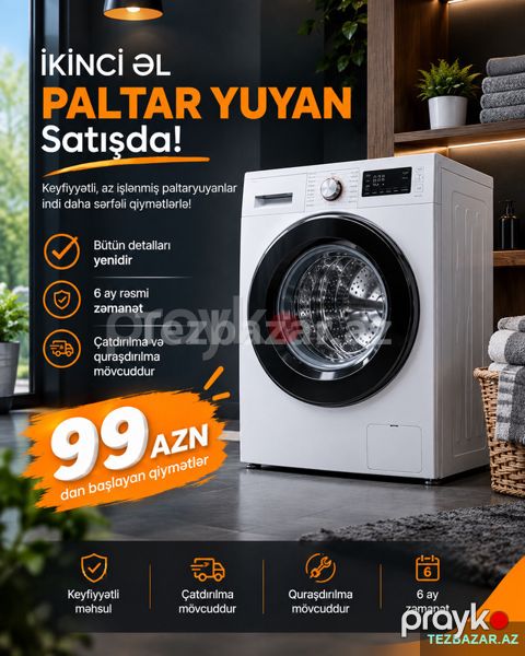 Az işlənmiş 2 ci əl Paltaryuyanlar — Bakı