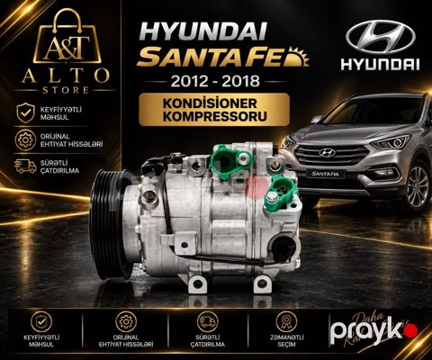 Hyundai Santa Fe 2012–2018 Kondisioner Kompressoru — Bakı