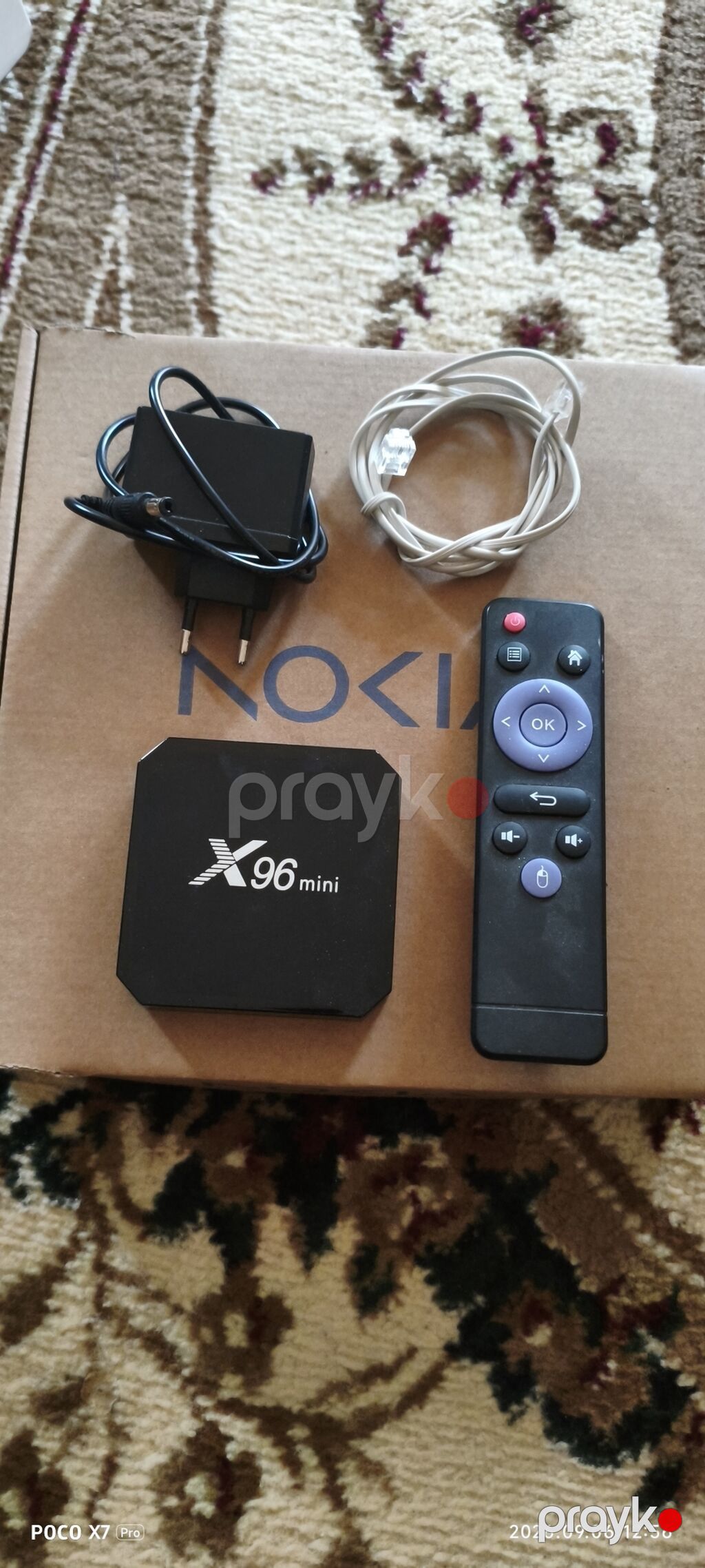 X96 Mini Android TV Box komplekti - Model: X96 mini - Paketə — TV qabları və media pleyer, Bakı (2)