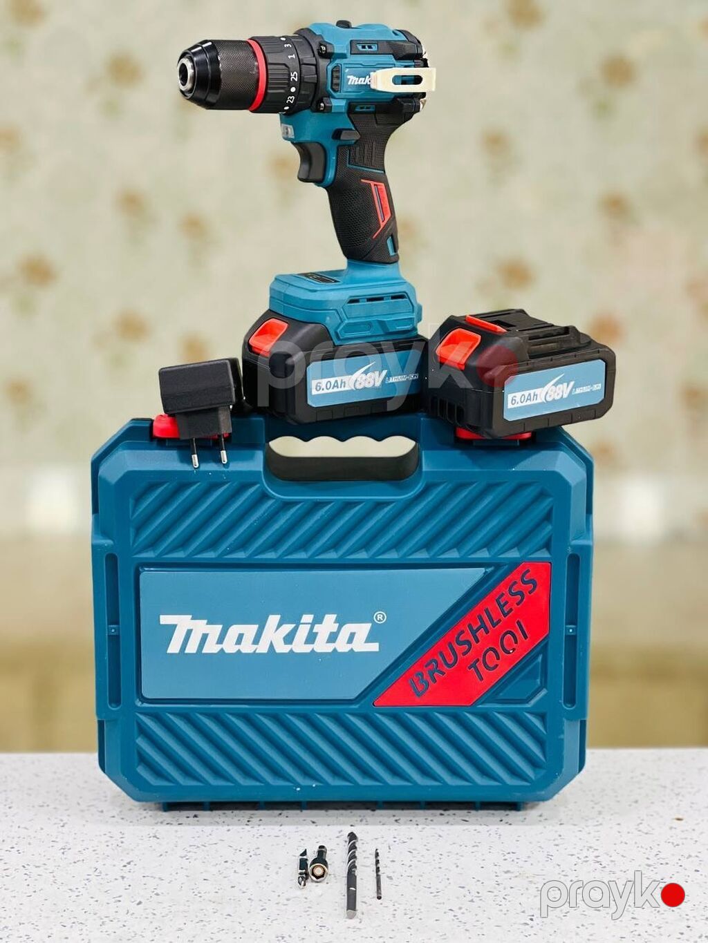 Makita Brushless akkumulaytorlu zərbəli vintqıran/matkap dəsti — Drels, vintovkular və qaitkçekicilər, Digah (2)