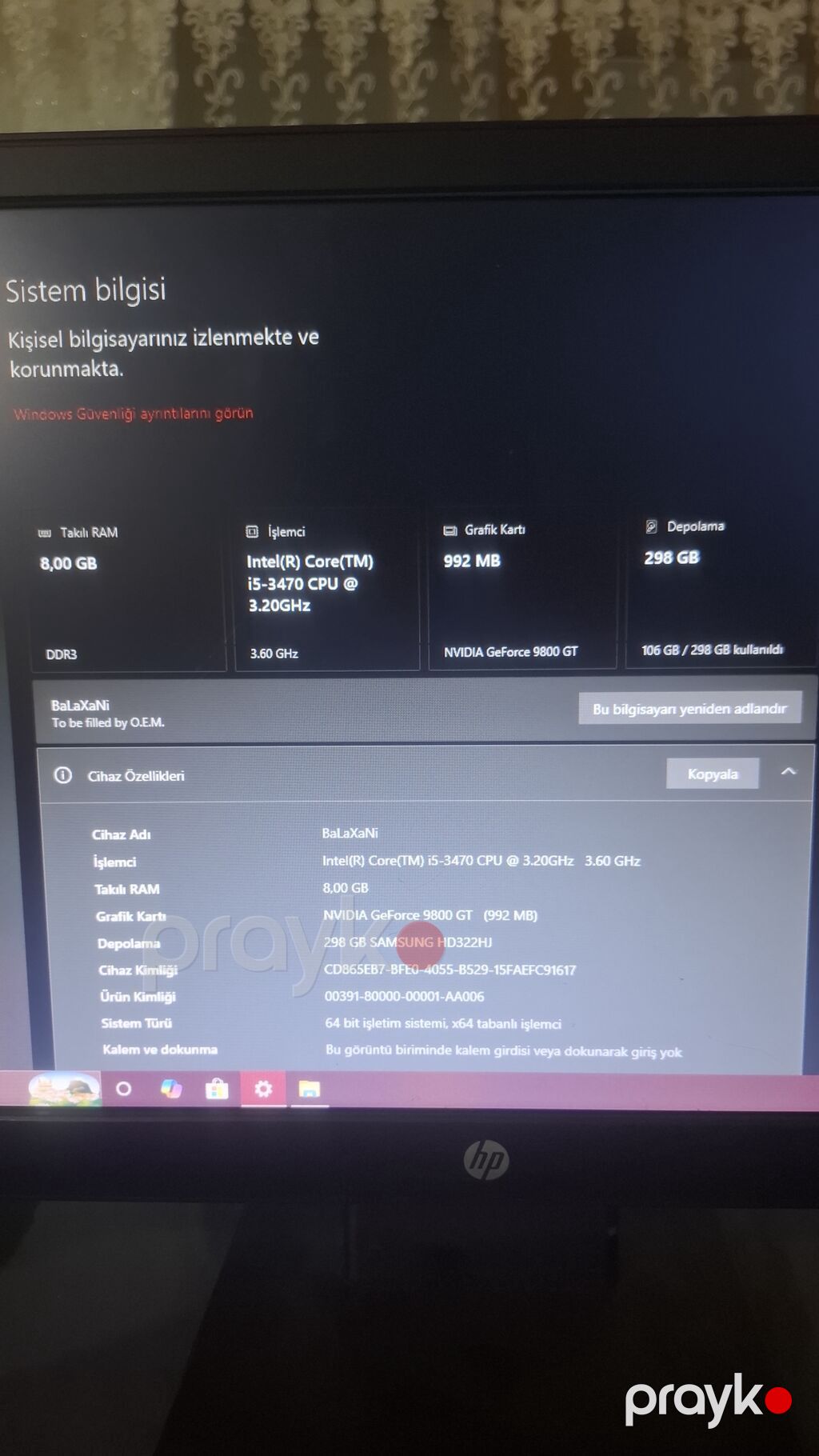 Masaüstü kompüter komplekti Texniki göstəricilər: - Prosessor: Intel — Masaüstü kompüterlər, Digah (2)