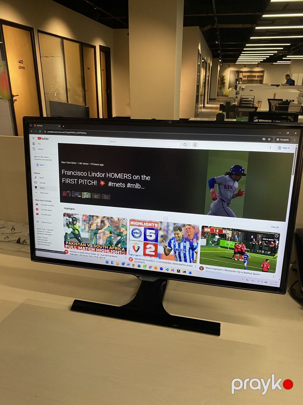 Samsung 27" Full HD İdeal Vəziyyətdə Monitor (LS27E390) Şəxsi — Monitorlər, Bakı (2)
