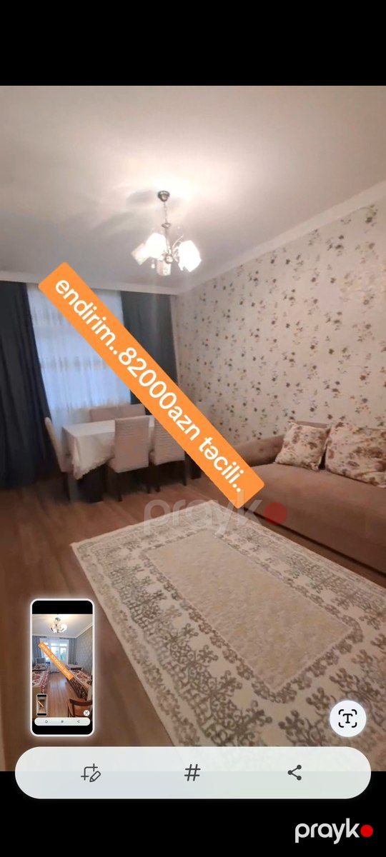 3-otaqlı mənzil, Şəki ş., 90 m² — Mənzil, Şəki (9)