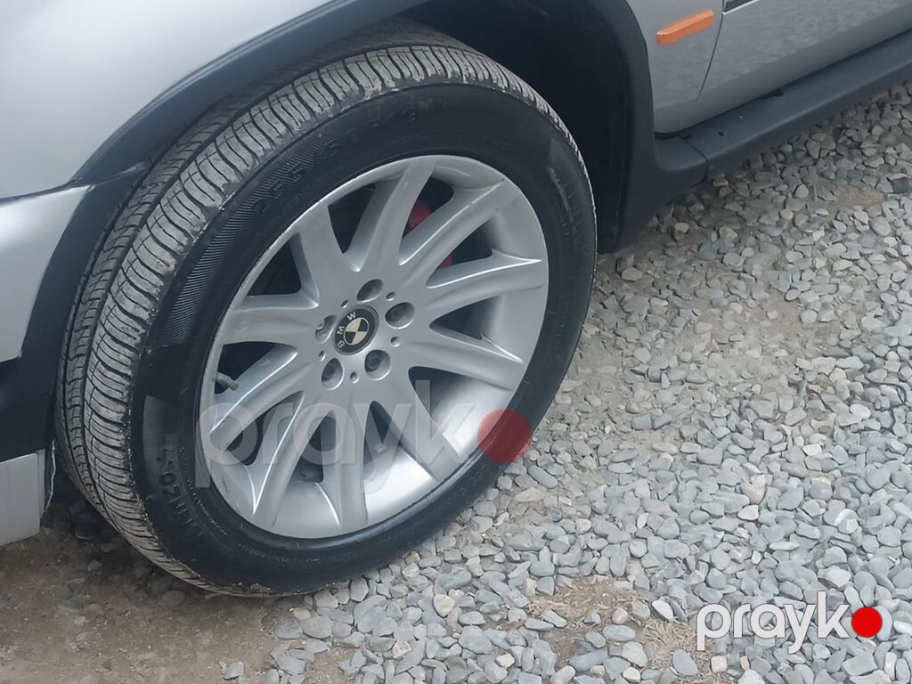 BMW X5 (E53) SUV - Kuzov: gümüşü rəng, 5 qapı, dam relsləri - Tam — Avtomobillər, Novxanı (2)