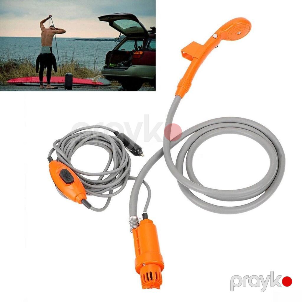 12V Portativ Avtomobil və Kamp Duş Dəsti (Çaxmaqdan İşləyən Düş — Avtomobil aləti, Bakı (4)